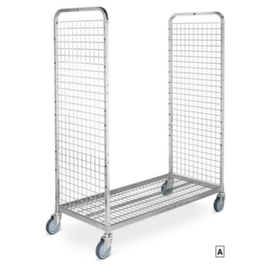 Basismodell mit 2 Gitterw&auml;nden und Boden mit 4 Rollen