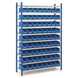 Set Regal mit Sichtlagerk&auml;sten gelb 23 l