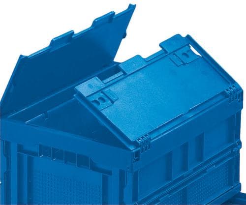 Walther Faltsysteme Faltbox, blau, Inhalt 66 l, Klappdeckel
