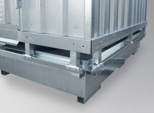 Lacont Gefahrstoff-Container fertig montiert