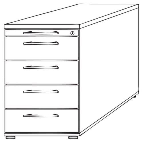 Gera Standcontainer Pro, 5 Schublade(n)