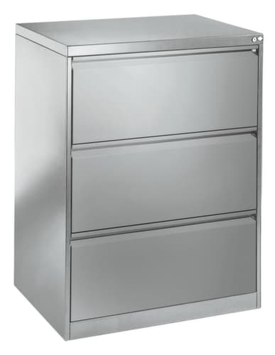 C+P Karteikartenschrank, zweibahnig, RAL7035 Lichtgrau/RAL7035 Lichtgrau