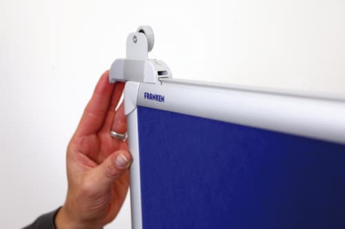 Franken Whiteboard für Wandschienen-System, Höhe x Breite 1200 x 2400 mm