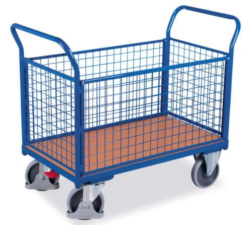 VARIOfit Gitter-Vierwandwagen, Traglast 500 kg, Ladefläche 1030 x 600 mm