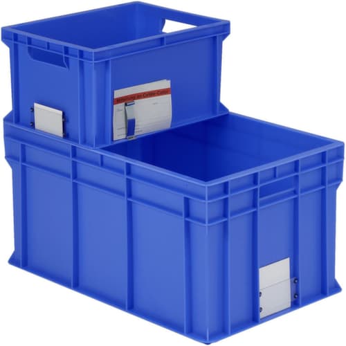 BITO Euronorm-Stapelbehälter, blau, Inhalt 25 l