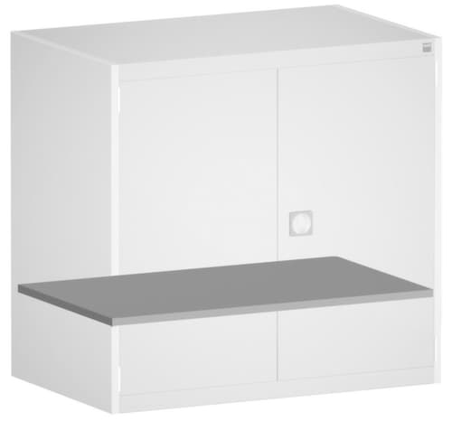 bott Verzinkter Fachboden cubio für Systemschrank, Breite x Tiefe 1300 x 525 mm