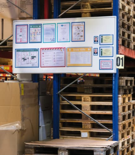 Franken Whiteboard für Wandschienen-System, Höhe x Breite 1200 x 2400 mm