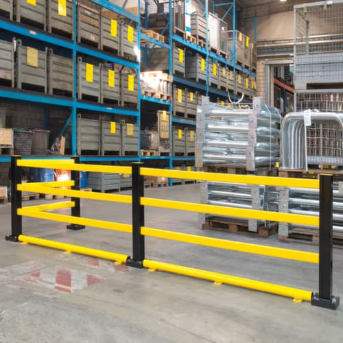 Moravia Unterfahrschutz BLACK BULL für Rammschutzgeländer, Unterfahrschutz-Winkel, Länge 1250 mm