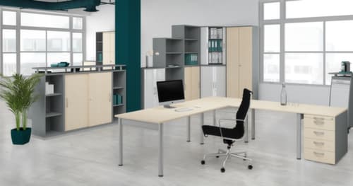 Gera Eckiges Verkettungselement Pro 90° für 4-Fußgestell