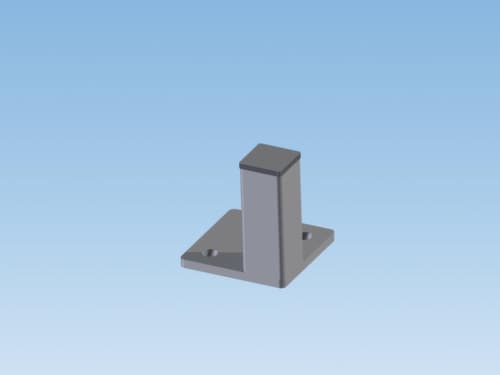 Eckpfosten für Trennwandsystem, Höhe 2200 mm