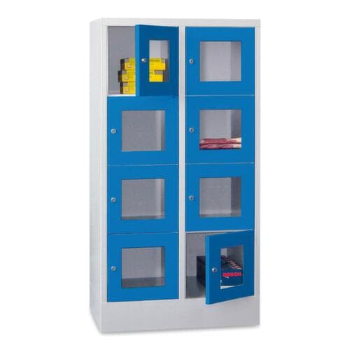 PAVOY Schließfachblock Basis mit Sichtfenstertüren + bis zu 20 Fächern