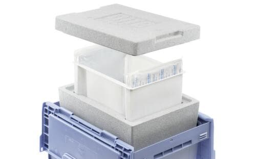 BITO Thermoisolierter Mehrwegbehälter, Inhalt 5 l, Krokodildeckel