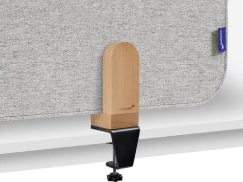 Legamaster Schallabsorbierende Tischtrennwand ELEMENTS, Höhe x Breite 600 x 800 mm, Wand grau