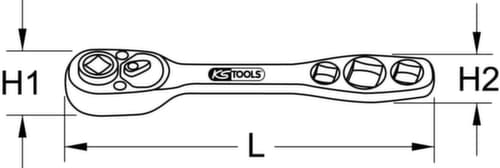 KS Tools 5 in 1 Kälte-Klima-Ratsche
