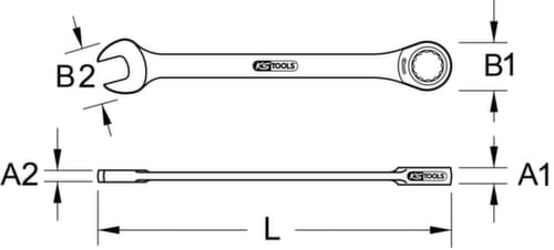 KS Tools GEARplus Ratschenringmaulschlüssel
