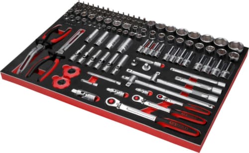 KS Tools Performanceplus Werkstattwagen-Satz P15 mit 397 Werkzeugen für 7 Schubladen