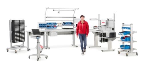 Treston Schrägboden für Montagetisch, Breite x Tiefe 660 x 400 mm