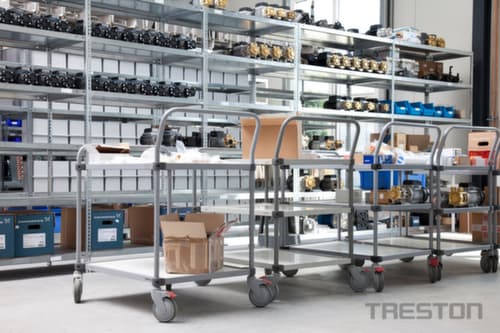 Treston Etagenwagen 1000x430 mm, Traglast 300 kg, 4 Etagen