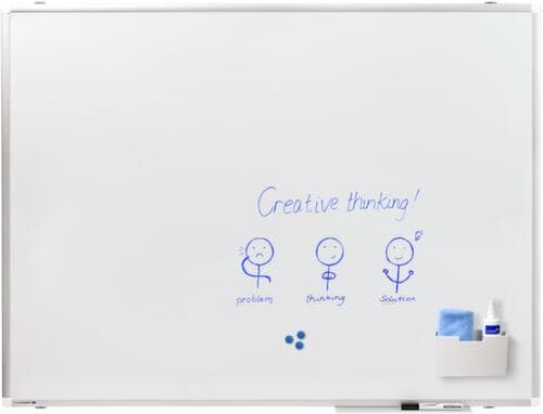 Legamaster Emailliertes Whiteboard PREMIUM PLUS in weiß, Höhe x Breite 1200 x 1200 mm