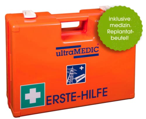 ultraMEDIC Erste-Hilfe-Koffer mit branchenspezifischer Füllung, Füllung nach DIN 13157
