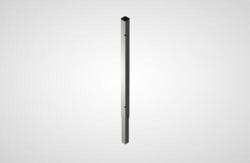 Eckpfosten-Aufsatzelement für Trennwandsystem, Höhe 750 mm