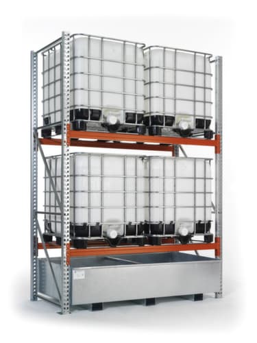 META Palettenregal MULTIPAL für 54 Paletten, 20875 mm breit, 3 Lagerebenen