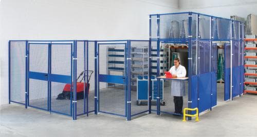 Wandabschlussprofil für Trennwandsystem, Höhe 2000 mm