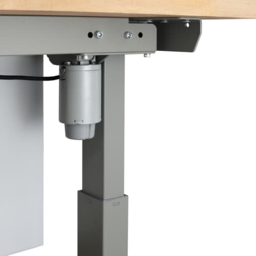 Elektrisch höhenverstellbare Werkbank MASTER, RAL7037 Staubgrau