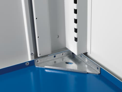 bott Schubladenschrank cubio Grundfläche 1300x650 mm, 5 Schublade(n), RAL7035 Lichtgrau/RAL7016 Anthrazitgrau