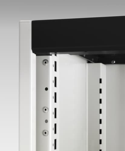 bott Schubladenschrank cubio Grundfläche 1300x650 mm, 5 Schublade(n), RAL7035 Lichtgrau/RAL7016 Anthrazitgrau